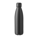 Grote stalen fles met thermosfunctie 750ml Lifestyle Premium kleur zwart eerste weergave