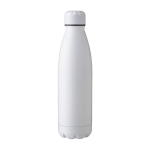 Grote stalen fles met thermosfunctie 750ml Lifestyle Premium kleur wit eerste weergave