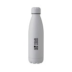 RVS-fles met matte afwerking 750 ml kleur grijs met jouw bedrukking