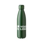Grote stalen fles met thermosfunctie 750ml Lifestyle Premium kleur groen met jouw bedrukking