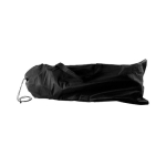 Opvouwbare stoel van polyester met stalen frame en bijpassende hoes kleur bruin tweede weergave
