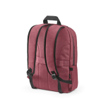 Nylon gerecyclede rugzak met waterdichte ritsen 22L 15,6” kleur bordeaux tweede weergave