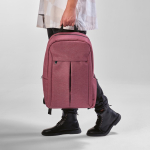 Nylon gerecyclede rugzak met waterdichte ritsen 22L 15,6” kleur bordeaux sfeerweegave