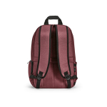 Nylon gerecyclede rugzak met waterdichte ritsen 22L 15,6” kleur bordeaux achter weergave
