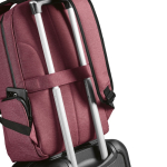 Nylon gerecyclede rugzak met waterdichte ritsen 22L 15,6” kleur bordeaux gedetailleerde weergave