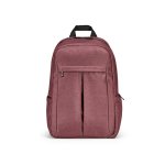 Nylon gerecyclede rugzak met waterdichte ritsen 22L 15,6” kleur bordeaux vooraanzicht