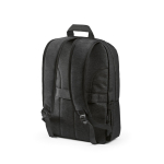 Nylon gerecyclede rugzak met waterdichte ritsen 22L 15,6” kleur zwart tweede weergave