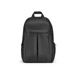 Nylon gerecyclede rugzak met waterdichte ritsen 22L 15,6” kleur zwart vooraanzicht