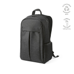 Nylon gerecyclede rugzak met waterdichte ritsen 22L 15,6” kleur zwart