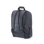 Nylon gerecyclede rugzak met waterdichte ritsen 22L 15,6” kleur blauw tweede weergave