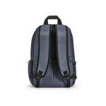 Nylon gerecyclede rugzak met waterdichte ritsen 22L 15,6” kleur blauw achter weergave