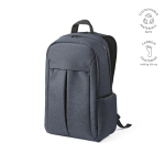 Nylon gerecyclede rugzak met waterdichte ritsen 22L 15,6” kleur blauw