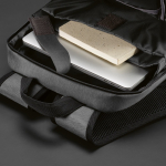 Nylon gerecyclede rugzak met waterdichte ritsen 22L 15,6” kleur donkergrijs derde detail weergave