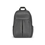 Nylon gerecyclede rugzak met waterdichte ritsen 22L 15,6” kleur donkergrijs vooraanzicht