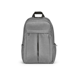 Nylon gerecyclede rugzak met waterdichte ritsen 22L 15,6” kleur lichtgrijs vooraanzicht