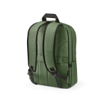 Nylon gerecyclede rugzak met waterdichte ritsen 22L 15,6” kleur miliair groen tweede weergave