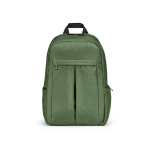 Nylon gerecyclede rugzak met waterdichte ritsen 22L 15,6” kleur miliair groen vooraanzicht