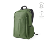 Nylon gerecyclede rugzak met waterdichte ritsen 22L 15,6” kleur miliair groen