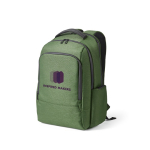 Waterdichte tweekleurige nylon gerecyclede laptoprugzak 15,6” kleur miliair groen