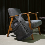 Katoenen gerecyclede rugzak met waxcoating 230 g/m2 kleur zwart sfeerweegave