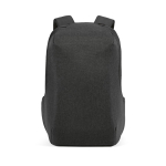 Rugzak van RPET met numeriek slot en snijbestendige stoffen 20L 15,6” kleur zwart vooraanzicht
