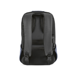 Rugzak van RPET met numeriek slot en snijbestendige stoffen 20L 15,6” kleur blauw achter weergave