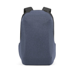 Rugzak van RPET met numeriek slot en snijbestendige stoffen 20L 15,6” kleur blauw vooraanzicht