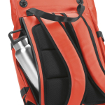 Waterdichte duurzame rugzak met magneetsluiting voor 17”-laptop kleur rood derde weergave