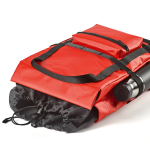 Waterdichte duurzame rugzak met magneetsluiting voor 17”-laptop kleur rood gedetailleerde weergave