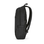 Rugzak van 300D RPET met voorritsvak 18L 15,6” kleur zwart vierde weergave