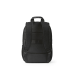 Rugzak van 300D RPET met voorritsvak 18L 15,6” kleur zwart achter weergave