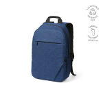 Rugzak van 300D RPET met voorritsvak 18L 15,6” kleur blauw