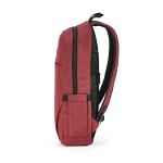 Rugzak van 300D RPET met voorritsvak 18L 15,6” kleur rood vierde weergave