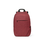 Rugzak van 300D RPET met voorritsvak 18L 15,6” kleur rood vooraanzicht