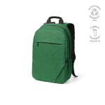 Rugzak van 300D RPET met voorritsvak 18L 15,6” kleur groen