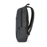 Rugzak van 300D RPET met voorritsvak 18L 15,6” kleur donkergrijs vierde weergave