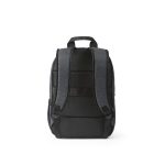 Rugzak van 300D RPET met voorritsvak 18L 15,6” kleur donkergrijs achter weergave