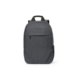 Rugzak van 300D RPET met voorritsvak 18L 15,6” kleur donkergrijs vooraanzicht