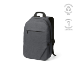 Rugzak van 300D RPET met voorritsvak 18L 15,6” kleur donkergrijs