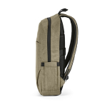 Rugzak van 300D RPET met voorritsvak 18L 15,6” kleur camel vierde weergave