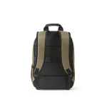 Rugzak van 300D RPET met voorritsvak 18L 15,6” kleur camel achter weergave