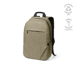 Rugzak van 300D RPET met voorritsvak 18L 15,6” kleur camel