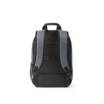 Rugzak van 300D RPET met voorritsvak 18L 15,6” kleur lichtgrijs achter weergave