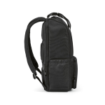 Polyester gerecyclede rugzak met laptopvak 18L kleur zwart derde weergave
