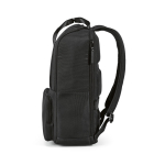 Polyester gerecyclede rugzak met laptopvak 18L kleur zwart vierde weergave