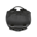 Polyester gerecyclede rugzak met laptopvak 18L kleur zwart vijfde weergave