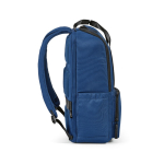Polyester gerecyclede rugzak met laptopvak 18L kleur blauw derde weergave