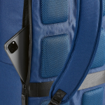 Polyester gerecyclede rugzak met laptopvak 18L kleur blauw tweede detail weergave