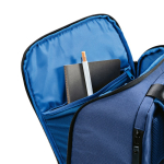 Polyester gerecyclede rugzak met laptopvak 18L kleur blauw zesde weergave