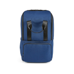 Polyester gerecyclede rugzak met laptopvak 18L kleur blauw tweede vooraanzicht